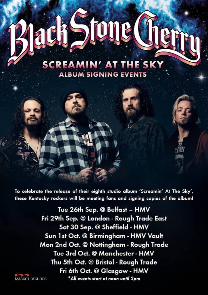 Black Stone Cherry Announce Run Of Intimate Album Release Shows